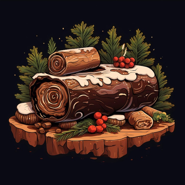 Une Bûche De Noël