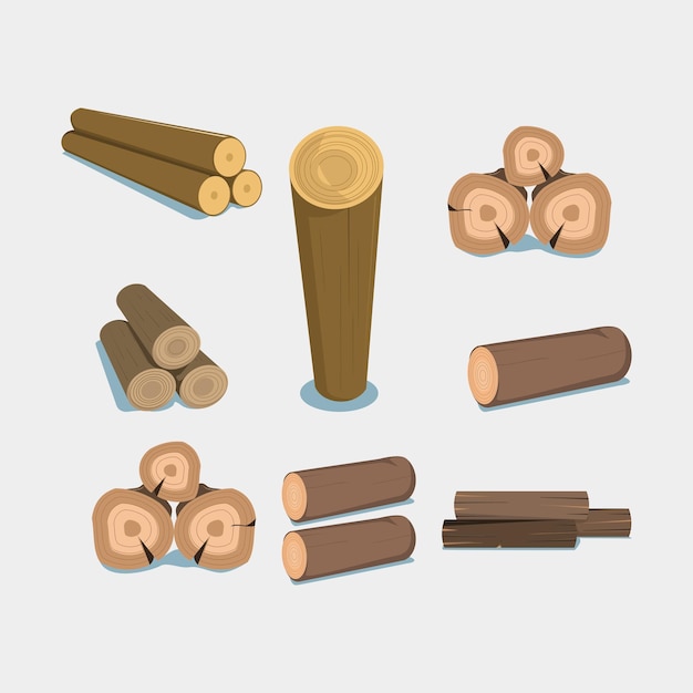 Bûches et piles de bois