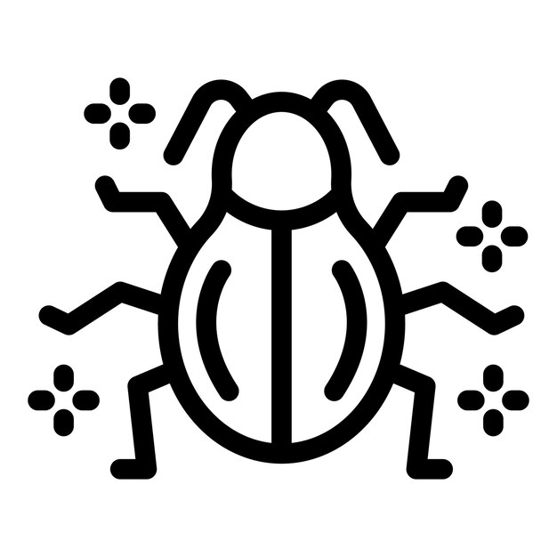 Bug de cybersécurité répandant un virus à l'aide d'un réseau numérique