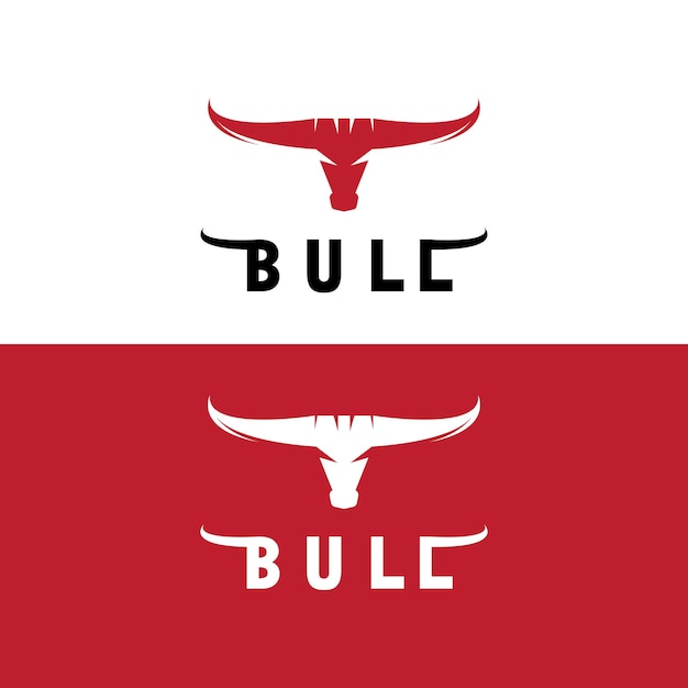 Bull logo et symboles vecteur modèle icônes app