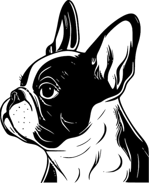 Vecteur bulldog français logo vectoriel de haute qualité illustration vectorielle idéale pour le graphique de t-shirt