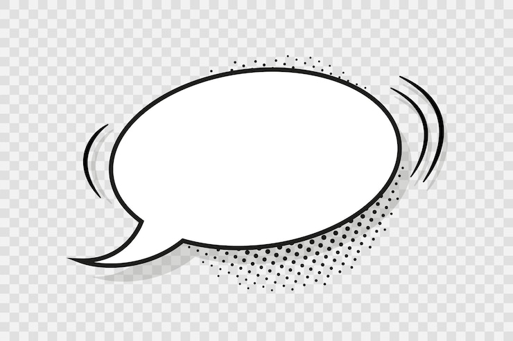 Bulle de dialogue avec effet bicolore Fond pop art Modèle de bande dessinée demi-teinte Impression de dessin animé avec des points
