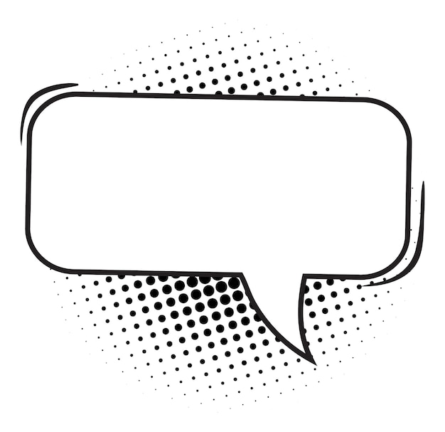 Bulle vide Modèle de cadre de texte comique