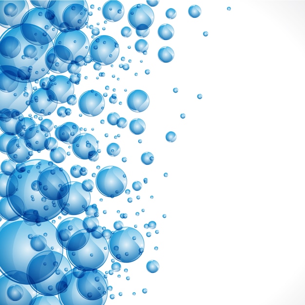 Vecteur bulles bleues