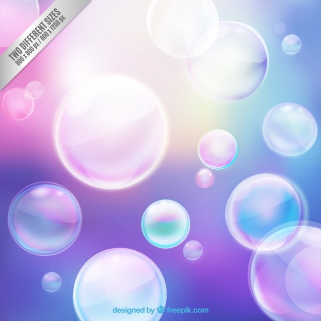Bulles brillantes fond