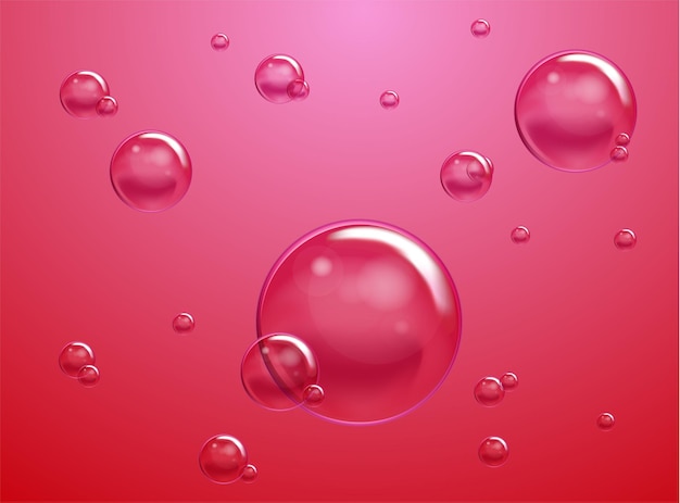 Bulles d'eau de savon vectorielles Éléments de conception réalistes isolés transparents Peut être utilisé avec n'importe quel arrière-plan