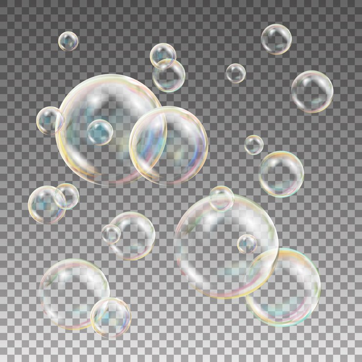 Vecteur bulles de savon multicolores