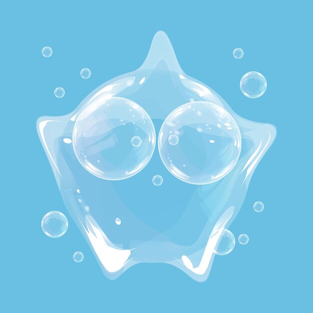 Des Bulles De Savon Transparentes En Forme De Jouets Pour Enfants Illustration Vectorielle