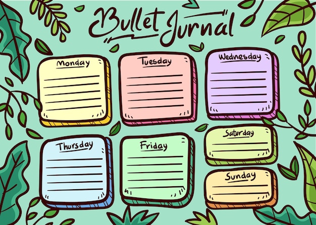 Bullet Journal Planificateur En Semaine
