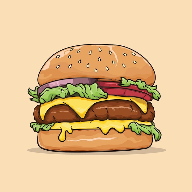 burger de bœuf avec du fromage