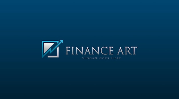 Vecteur business and finance concept logo vector isolé sur fond noir