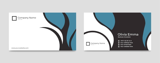 Vecteur business card contact