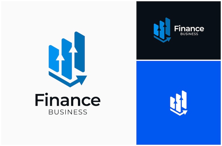 Vecteur business finance consultant graphique graphique à barres diagramme vectoriel illustration de la conception du logo