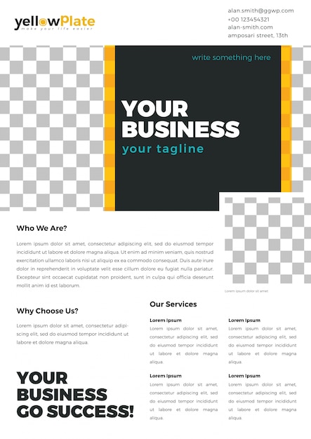 Vecteur business flyer