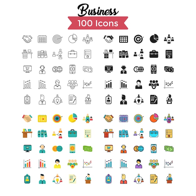 Business Icon Set.