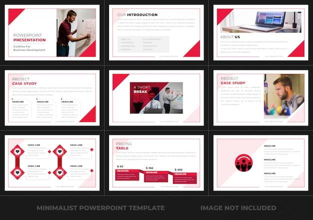 Vecteur business powerpoint presentation