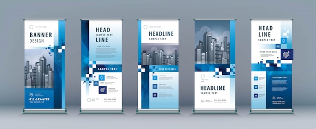 Business Rollup Set. Standee Design. Modèle xBanner