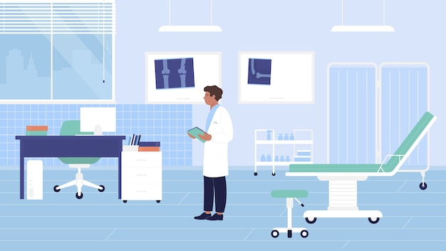 Cabinet de chirurgie traumatologique avec médecin traumatologue