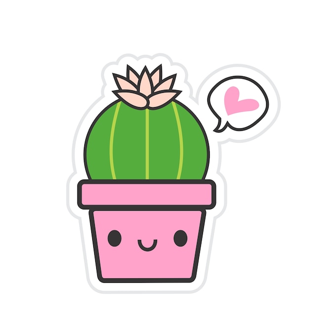 Vecteur cactus love