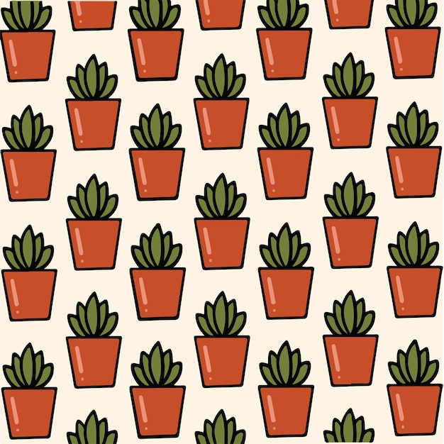 Cactus Sanseviera Fond Illustration Botanique Vectorielle