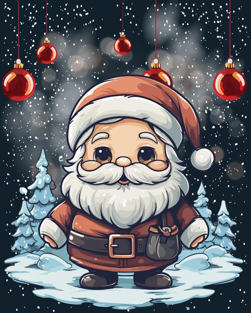 Un Cadeau De Noël Pour Un Père Et Sa Jeune Fille Vecteur Premium
