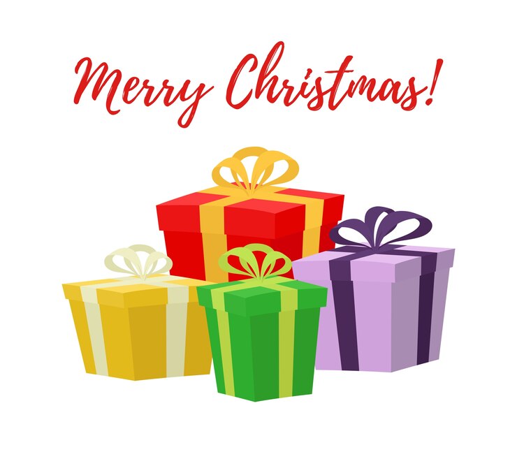 Cadeaux de dessin animé en boîte pour Noël, boîtes cadeaux