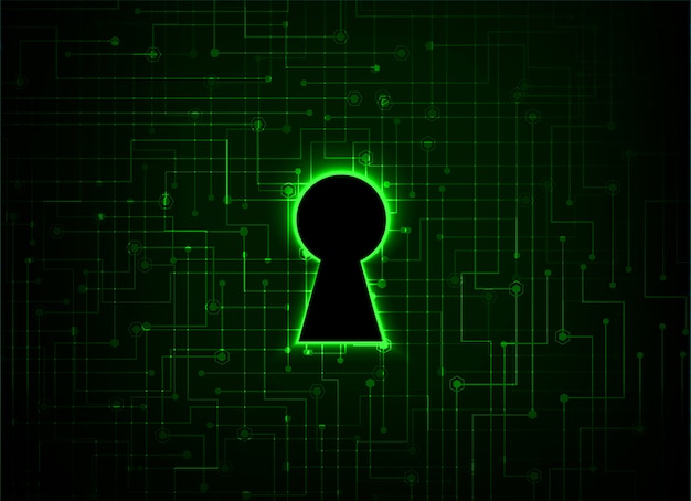 Cadenas fermé sur fond numérique, cybersécurité