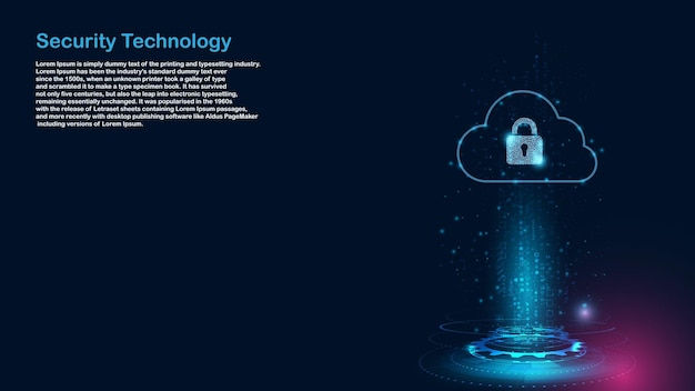 Cadenas Avec Icône Keyhole Dans La Sécurité Des Données Personnelles Illustre L'identifiant De Confidentialité Des Données Ou Des Informations Cybernétiques