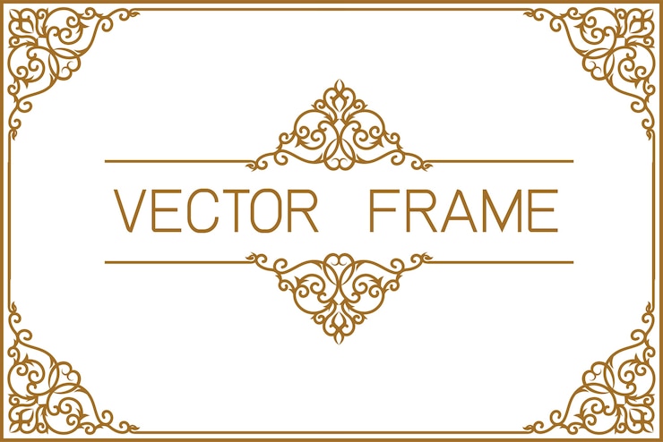 Vecteur cadre de bordure florale cadre