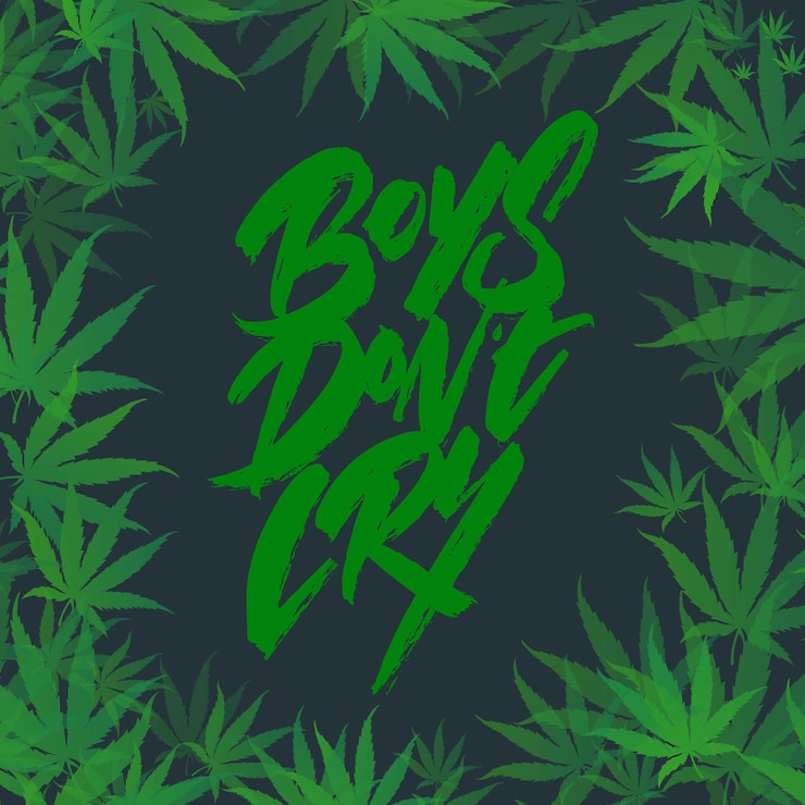Vecteur cadre de buissons de feuilles de marijuana, avec lettrage. illustration vectorielle