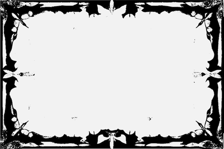 Vecteur cadre carré avec ornement d'encre noire grunge sur les bords fond blanc au format eps vectoriel b