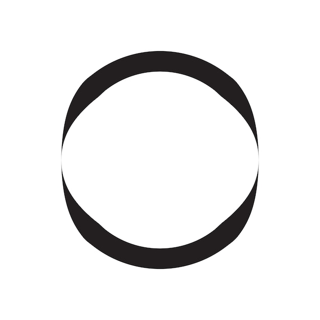 cadre circulaire avec style de ligne