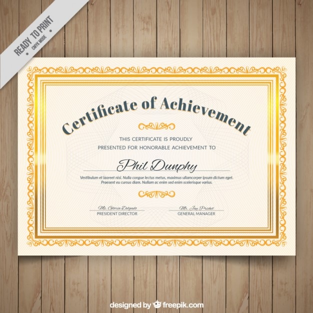 Cadre Doré Ornemental Certifié