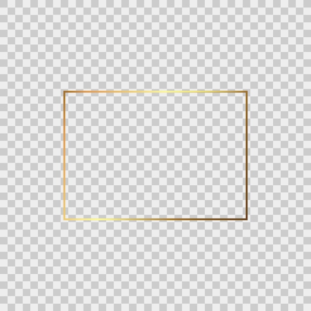 Cadre Doré Réaliste Isolé Sur Fond Parfait Pour Vos Présentations Illustration Vectorielle