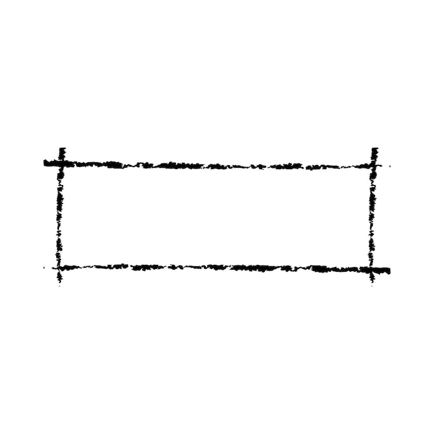 Le cadre est rectangulaire, l'élément de texture est allongé, le contour est bordé, la forme est grunge, l'icône est décorative, le dessin est griffonné.