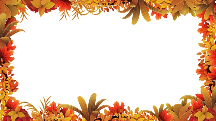 Vecteur un cadre de feuilles d'automne autour d'un espace vide blanc. mise en page d'un cadre en végétation d'automne pour votre créativité