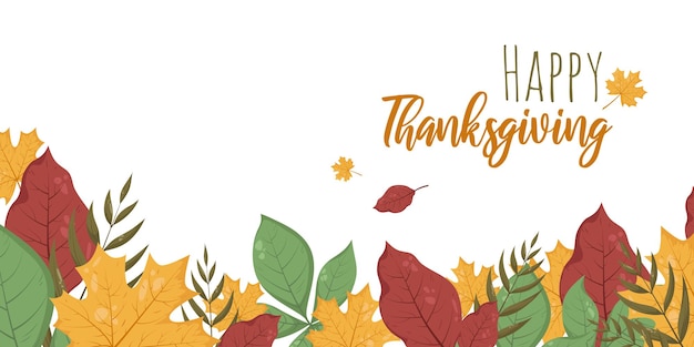 Cadre de feuilles d'automne sur fond blanc avec lettres Illustration vectorielle avec place pour le texte