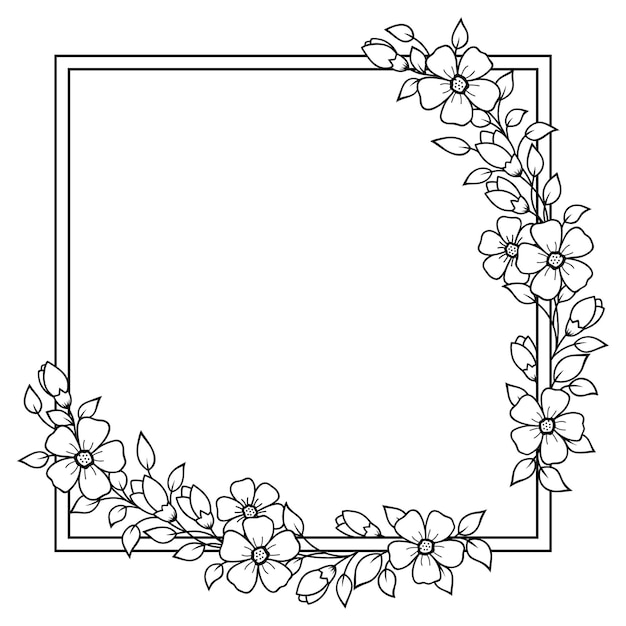 Cadre de fleur.