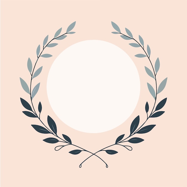 Cadre De Fleurs Vectorielles Minimaliste