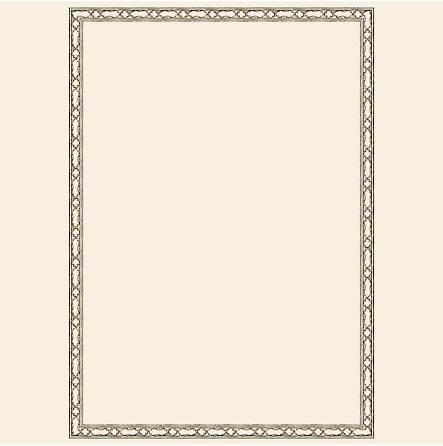 Cadre floral islamique iranien Art de conception traditionnel Tazhib Eslimi Arrière-plan avec boîte de texte