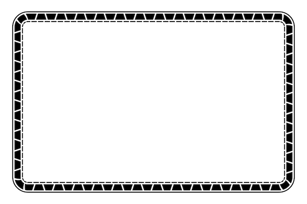 Cadre de forme de base vectorielle simple pour plaque de certificat ou bordure de conception d'élément