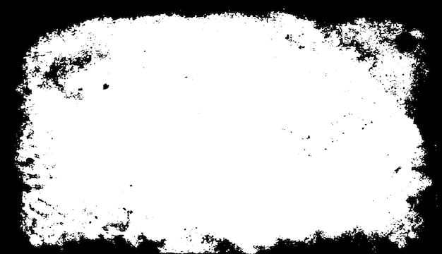 Cadre grunge sur fond noir