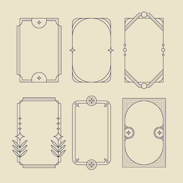 Cadre linéaire minimaliste de conception plate