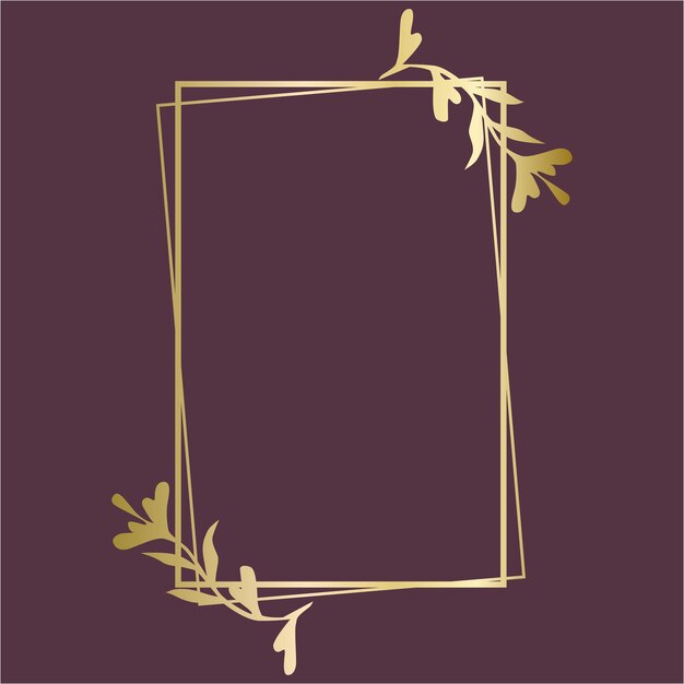 Cadre de mariage en or et en argent