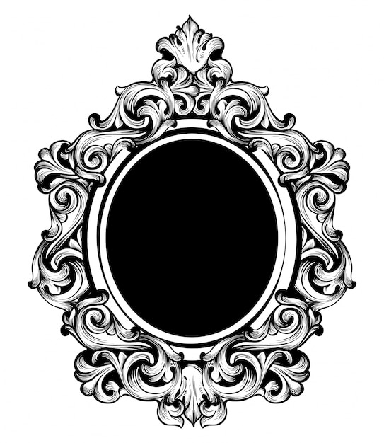 Cadre De Miroir De Luxe Vintage