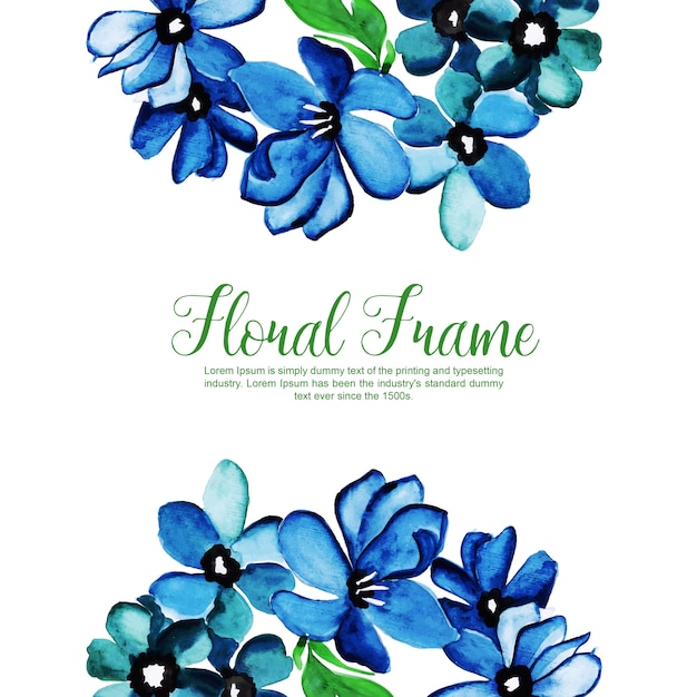 Cadre Multi-usages Aquarelle Cadre Floral