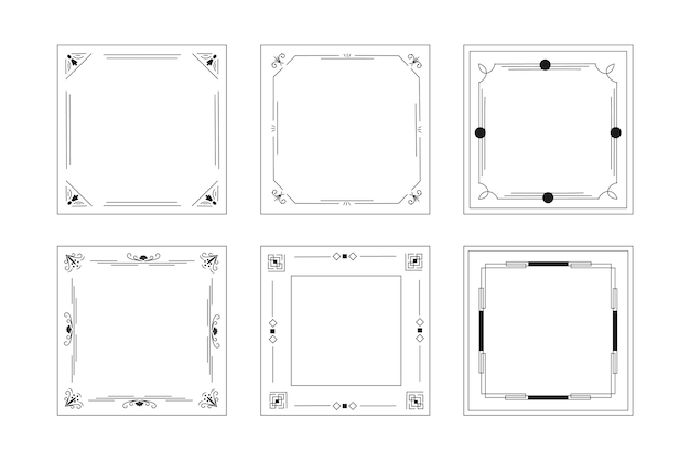 Cadre Ornemental Calligraphique