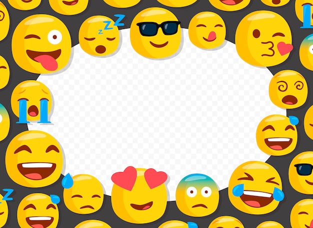 Cadre Photo Pour Enfants Avec Des Emojis Drôles