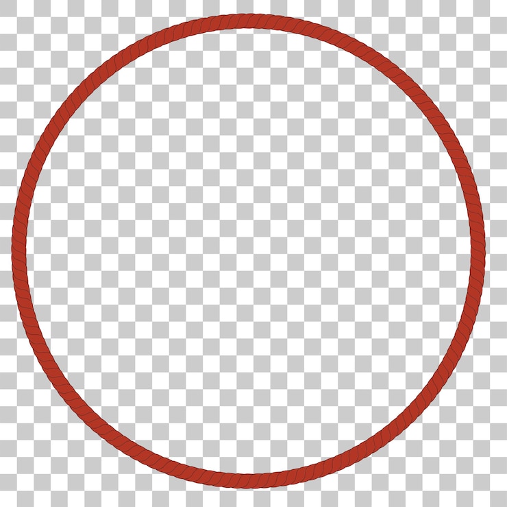 Vecteur cadre simple de cercle de vecteur de corde brune pour la conception de votre élément