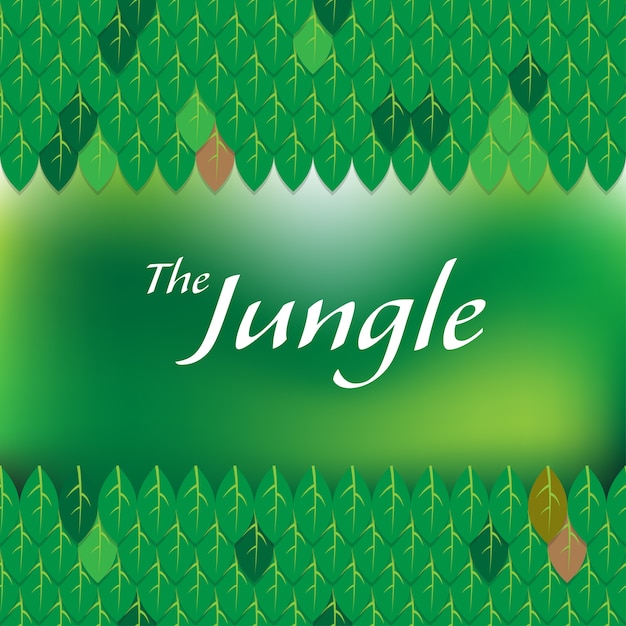 Le Cadre De Titre De La Jungle Label